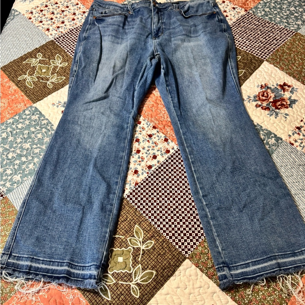 Judy Blue Distressed Flare Jeans